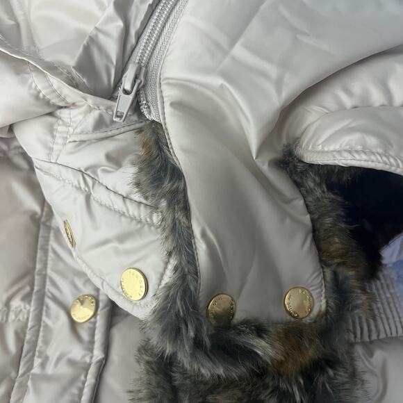 Laundry By Design Faux Fur Hooded Puffer Parka Jacket Size S - Picture 8 of 14